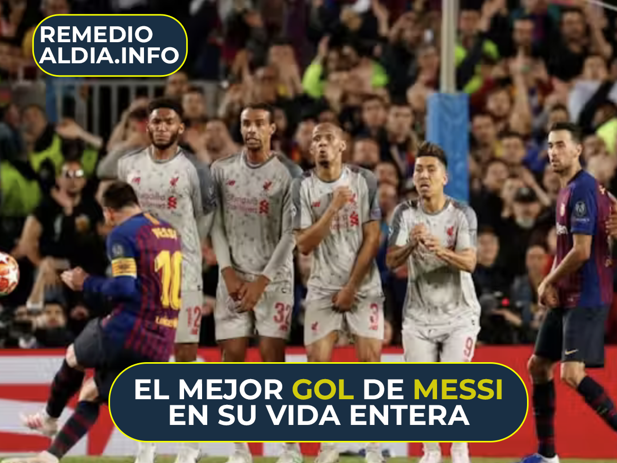 El mejor tiro libre de Messi